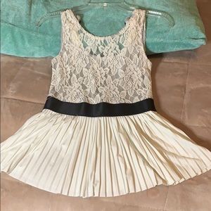 Peplum lace blouse
